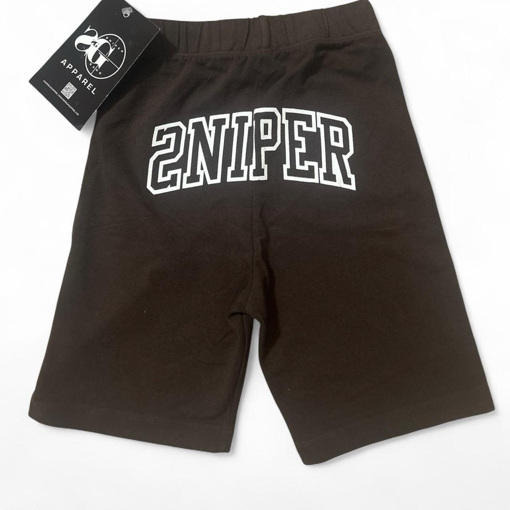 Brown Sniper Gang Biker Shorts (NWT)